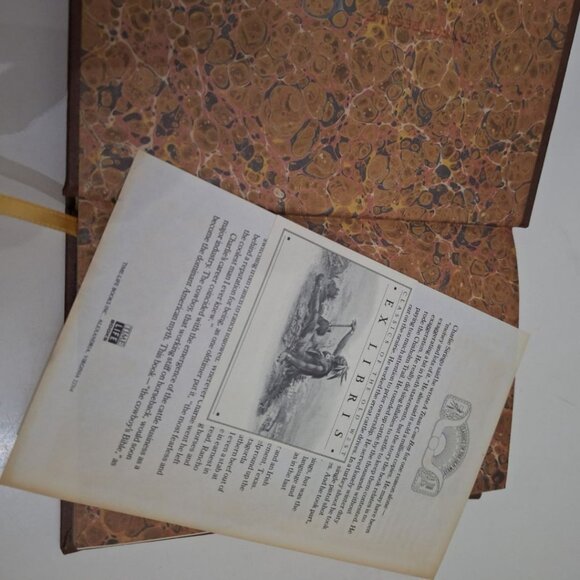 A‎ Texas Cow Boy Chas A Siringo Classics Old West 1980 Leather Ribbon Gold Book - Picture 7 of 8